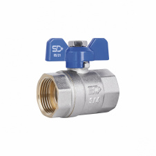Кран шаровой SD Plus 3/4&quot; ВР для воды (бабочка) SD602W20