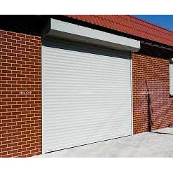 Ролетные ворота на гараж защитные белый цвет С75