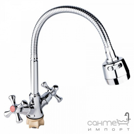 Смеситель для кухни с гибким изливом Lidz LIDZCRM7521271F4 хром