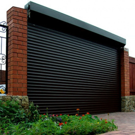 Ролетные ворота на гараж защитные антрацит цвет С75