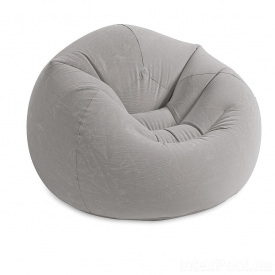Надувное кресло Intex 68579 107 х 104 х 69 см Серый (hub_y7r4fx)