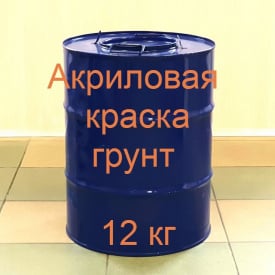 Акрилова фарба грунт біла для дерева Технобудресурс відро 12 кг