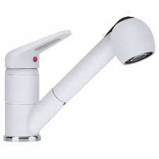 Смеситель для кухни Franke Novara Plus Pull Out белый