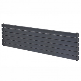 Горизонтальный дизайнерский радиатор отопления ARTTIDESIGN Livorno ІІ G 6/1800 сірий матовий