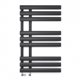 Дизайнерский полотенцесушитель IDEALE EVA 11 9/820/500 черный (RAL 9005)