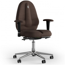 Кресло KULIK SYSTEM CLASSIC Ткань без подголовника без строчки Шоколадный (12-909-BS-MC-0504)