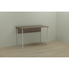 Фото - Комп'ютерний стіл Ferrum-decor Коді 75x140x70 білий ДСП Дуб Сонома Труфель 16мм Комп'ютерний стіл Ferrum-decor Коді 75x140x70 білий ДСП Дуб Сонома Труфель 16мм