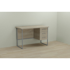 Комп'ютерний стіл Ferrum-decor Гаррі 75x120x60 сірий ДСП Дуб Сонома 32мм
