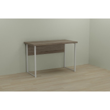 Фото - Комп'ютерний стіл Ferrum-decor Курт 75x120x60 білий ДСП Дуб Сонома Труфель 32мм Комп'ютерний стіл Ferrum-decor Курт 75x120x60 білий ДСП Дуб Сонома Труфель 32мм