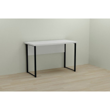 Компьютерный стол Ferrum-decor Курт 75x100x70 черный ДСП Белое 32мм