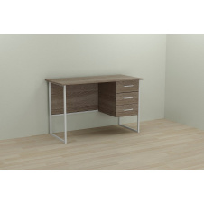 Фото - Комп'ютерний стіл Ferrum-decor Гаррі 75x140x60 білий ДСП Дуб Сонома Труфель 16мм Комп'ютерний стіл Ferrum-decor Гаррі 75x140x60 білий ДСП Дуб Сонома Труфель 16мм