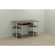 Фото - Компьютерный стол Ferrum-decor Тим 75x120x70 белый ДСП Дуб Сонома Труфель 16мм Компьютерный стол Ferrum-decor Тим 75x120x70 белый ДСП Дуб Сонома Труфель 16мм