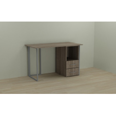 Фото - Компьютерный стол Ferrum-decor Отто 75x120x70 серый ДСП Дуб Сонома Труфель 16мм Компьютерный стол Ferrum-decor Отто 75x120x70 серый ДСП Дуб Сонома Труфель 16мм