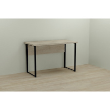 Компьютерный стол Ferrum-decor Курт 75x120x60 черный ДСП Дуб Сонома 32мм