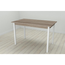 Стіл кухонний Ferrum-decor Маріо 75x120x80 Білий ДСП Сонома Трюфель 16мм (MAR0040)