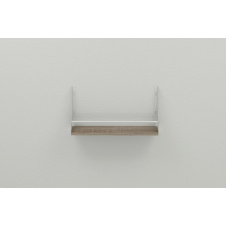Полка настенная Ferrum-decor Изи 260x500x150 металл Белый ДСП Сонома Трюфель 16 мм (IZI0012)