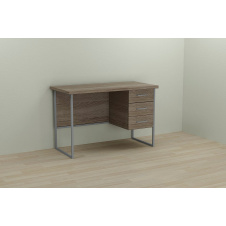Фото - Компьютерный стол Ferrum-decor Гарри 75x120x60 серый ДСП Дуб Сонома Труфель 32мм Компьютерный стол Ferrum-decor Гарри 75x120x60 серый ДСП Дуб Сонома Труфель 32мм