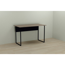 Фото - Компьютерный стол Ferrum-decor Майк 75x120x70 черный ДСП Дуб Сонома Труфель 16мм Компьютерный стол Ferrum-decor Майк 75x120x70 черный ДСП Дуб Сонома Труфель 16мм