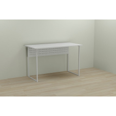 Фото - Комп'ютерний стіл Ferrum-decor Майк 75x100x70 білий ДСП Біле 16мм Комп'ютерний стіл Ferrum-decor Майк 75x100x70 білий ДСП Біле 16мм