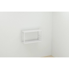 Книжная полка универсальная Ferrum-decor Стим 1 38x63x26 белый ДСП Белое 16мм (XK00025)