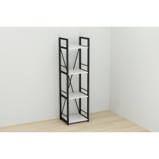 Этажерка Ferrum-decor Конект 120x34x28 см Черный / Белый (XK00235)