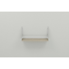 Полка настенная Ferrum-decor Изи 260x500x150 металл Белый ДСП Сонома 16 мм (IZI0011)
