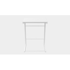 Столик приставной Терри Ferrum-decor 650x440x330 Белый металл ДСП Белый 16 мм (TERR008) Ужгород