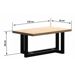 Кавовий журнальний столик у стилі LOFT (NS-610) Київ