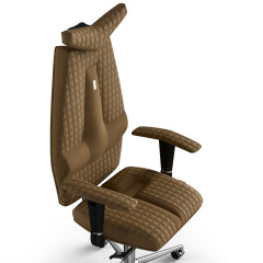 Кресло KULIK SYSTEM JET Ткань с подголовником со строчкой Бронзовый (3-901-WS-MC-0503) Чортков