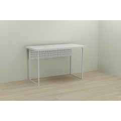 Комп'ютерний стіл Ferrum-decor Майк 75x140x70 білий ДСП Біле 32мм Київ