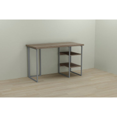 Комп'ютерний стіл Ferrum-decor Кевін 75x120x60 сірий ДСП Дуб Сонома Труфель 32мм Золотоноша