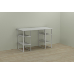 Комп'ютерний стіл Ferrum-decor Карен 75x120x60 білий ДСП Біле 16мм Ясногородка