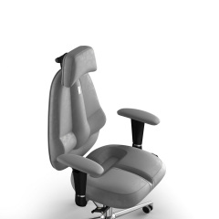 Крісло KULIK SYSTEM CLASSIC Антара з підголівником без рядка Сріблястий (12-901-BS-MC-0316) Вільнянськ