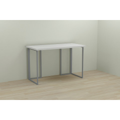 Компьютерный стол Ferrum-decor Ханна 75x140x60 серый ДСП Белое 32мм Черновцы