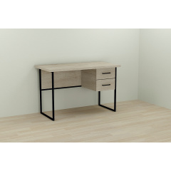 Комп'ютерний стіл Ferrum-decor Дакота 76x140x70 чорний ДСП Дуб Сонома 32мм Львів