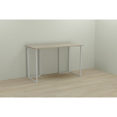 Компьютерный стол Ferrum-decor Ханна 75x140x70 белый ДСП Дуб Сонома 16мм Винница