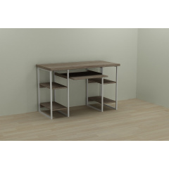 Комп'ютерний стіл Ferrum-decor Тім 75x140x60 білий ДСП Дуб Сонома Труфель 32мм Ужгород