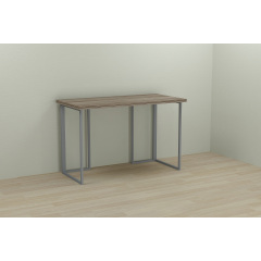 Комп'ютерний стіл Ferrum-decor Ханна 75x140x70 сірий ДСП Дуб Сонома Труфель 32мм Хуст