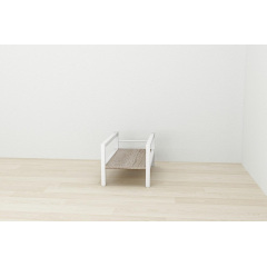 Підставка для системного блоку Ferrum-decor Нікі 21x24x45 Білий ДСП Сонома Трюфель 16мм (NIK0012) Ізмаїл