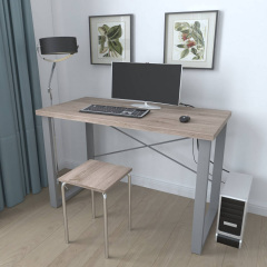 Письмовий стіл Ferrum-decor Драйв 750x1200x600 Сірий метал ДСП Дуб Сонома Трюфель 32 мм (DRA159) Одеса
