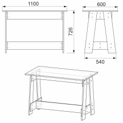 Стіл обідній КС-10 Компаніт Венге темний (100х60х72, 6 см) Чугуїв