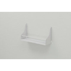 Полка настенная Ferrum-decor Изи 260x600x150 металл Белый ДСП Белое 16 мм (IZI0029) Кропивницкий