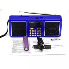Портативный радиоприёмник аккумуляторный FM радио YUEGAN YG-1881UR c SD-карта MP3 плеер синий Ивано-Франковск