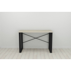 Письменный стол Ferrum-decor Драйв 750x1000x600 Черный металл ДСП Дуб Сонома 16 мм (DRA004) Умань