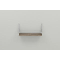 Полка настенная Ferrum-decor Изи 260x500x150 металл Белый ДСП Сонома Трюфель 16 мм (IZI0012) Луцк