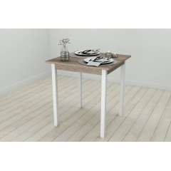 Стіл кухонний Ferrum-decor Дієго 75x70x70 Білий ДСП Сонома Трюфель 16мм (DIE0033) Харьков