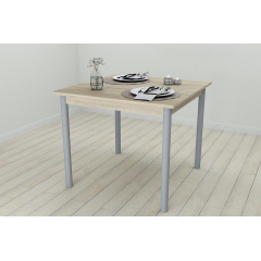 Стіл кухонний Ferrum-decor Агата 75x80x80 Сірий ДСП Сонома 16мм (AGA0046) Сумы
