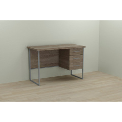 Компьютерный стол Ferrum-decor Гарри 75x120x60 серый ДСП Дуб Сонома Труфель 32мм Чернигов