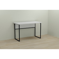 Комп'ютерний стіл Ferrum-decor Коді 75x100x60 чорний ДСП Біле 32мм Броди