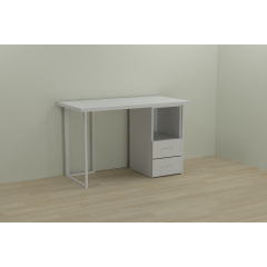 Комп'ютерний стіл Ferrum-decor Отто 75x120x60 білий ДСП Біле 32мм Вінниця